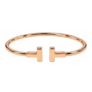 Tiffany T Wire Bracelet 18ct Rose Gold